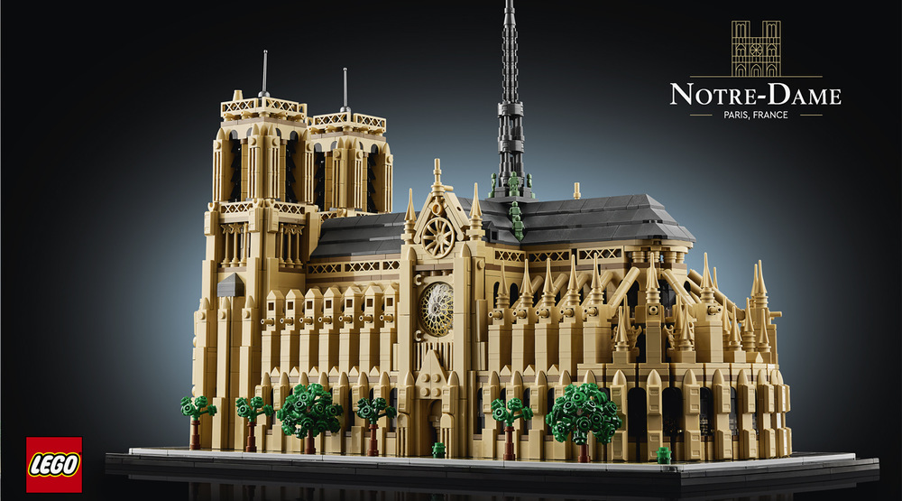 Stavebnica LEGO® Architecture 21061 Notre-Dame v Paříži Stavanie sleduje jednotlivé etapy vývoja katedrály a približuje jej históriu prostredníctvom postupného skladania.