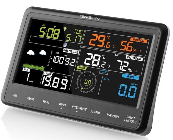 Meteorologická stanica GoGEN ME 3900 WiFi čierna