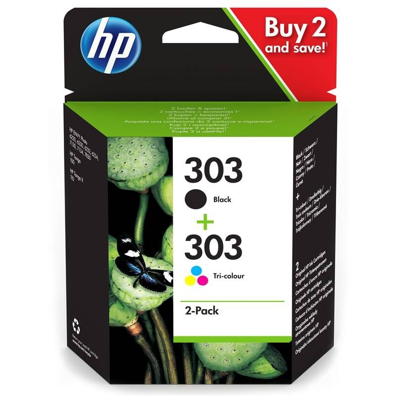 Atramentová náplň HP 303, 200/165 strán - CMYK