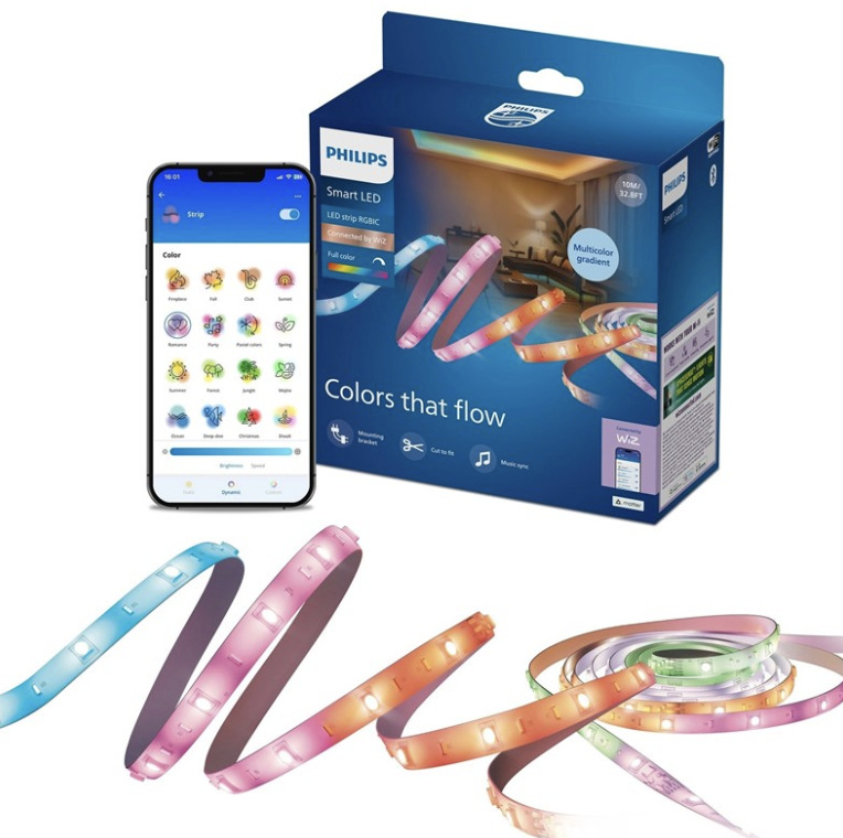 LED pásik Philips Smart LED RGBIC LED strip 10 m (5 + 5 m) Type-C s aplikáciou WiZ