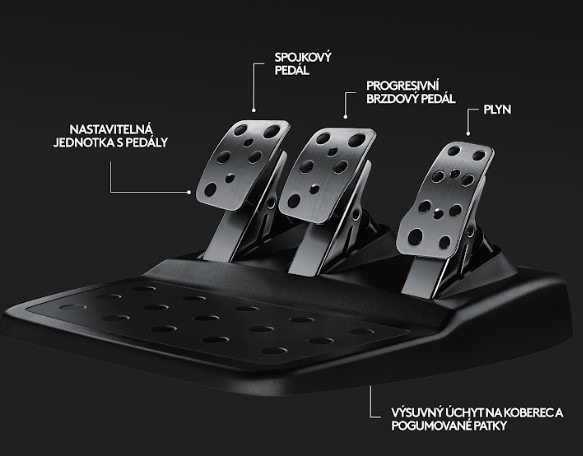 Volant Logitech G29 Driving Force pre PS3, PS4, PS5, PC + pedále čierny Volant Logitech G29 Driving Force pre PS3, PS4, PS5, PC + pedále čierny