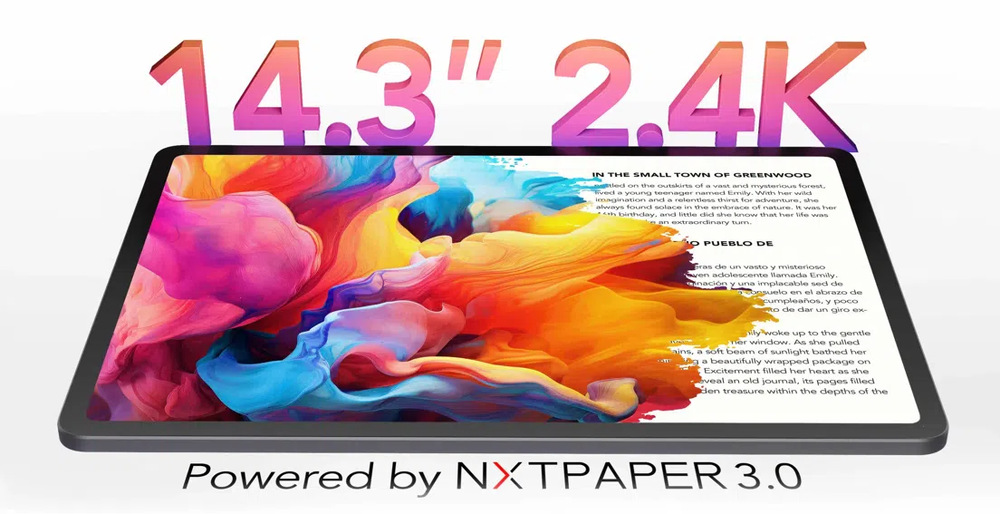 Tablet TCL NXTPAPER 14 + Flip case + T-pen sivý