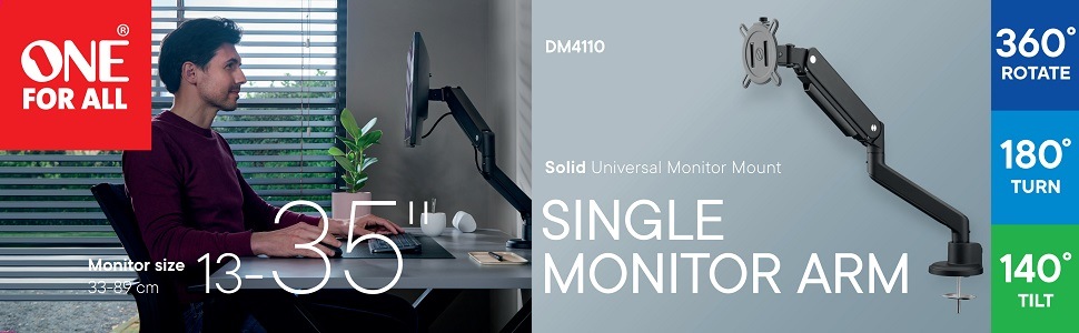 Držiak One For All DM4110 univerzálny držiak na monitor 13 "- 35" čierny