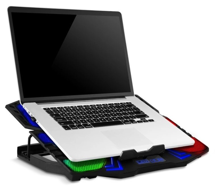 Chladiaca podložka pre NTB Evolveo Ania 5RGB čierna Notebook na chladiacej podložke EVOLVEO ANIA5RGB