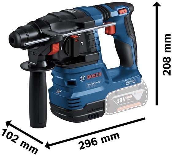 Sada aku náradia Bosch Professional 18V GWS+GBH+GBA+GAL (s baterií) Aku vŕtacie kladivo Bosch