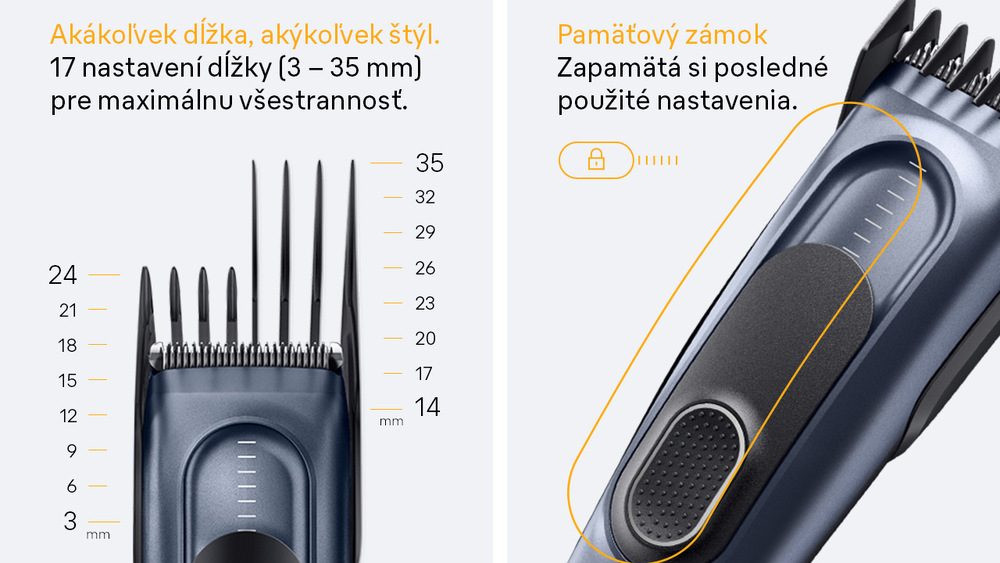 Zastrihávač vlasov Braun Series 5 HC5550 čierny/modrý Zastrihávač vlasov Braun Series 5 HC5550 čierny/modrý