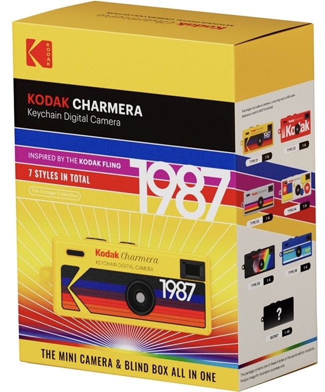 Digitálny fotoaparát Kodak s LCD displejom, viacfarebný variant