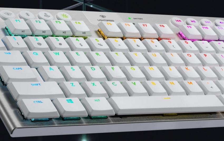 Klávesnica Logitech Gaming G915 TKL Lightspeed Tenkeyless RGB, Tactile, US biela Klávesnica Logitech Gaming G915 TKL Lightspeed Tenkeyless RGB, Tactile, US biela