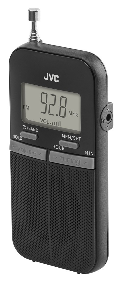 Rádioprijímač JVC RA-E411B čierny
