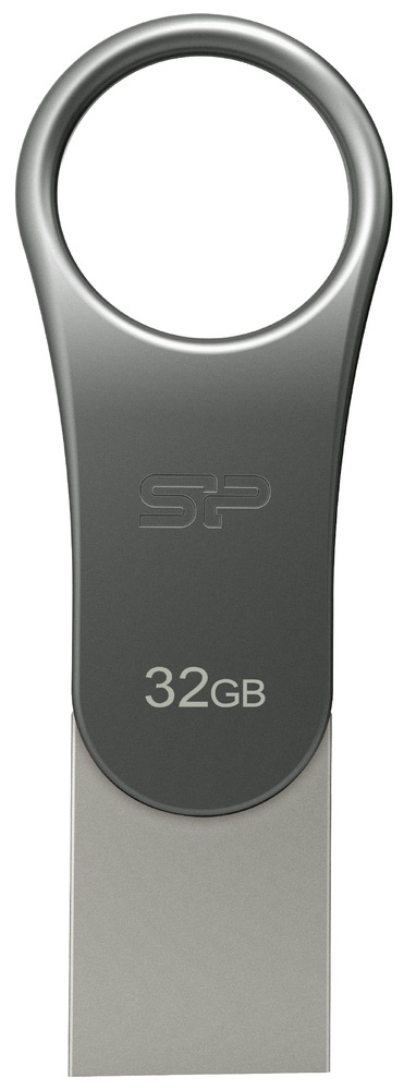 USB flashdisk Silicon Power Mobile C80 32 GB strieborný
