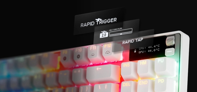 Klávesnica SteelSeries Apex Pro TKL Gen 3 US biela