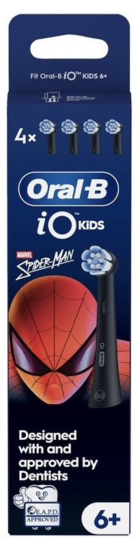 Náhradné hlavice Oral-B iO Kids Spiderman (4 ks) čierna