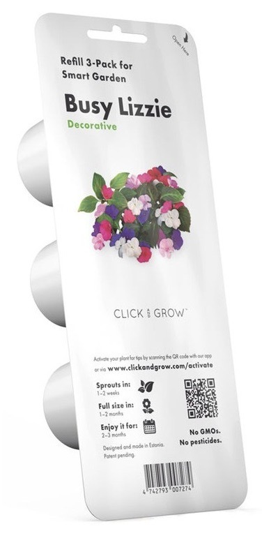 Semienka Click and Grow s rýchlym cyklom pestovania, 3 ks sadeníc