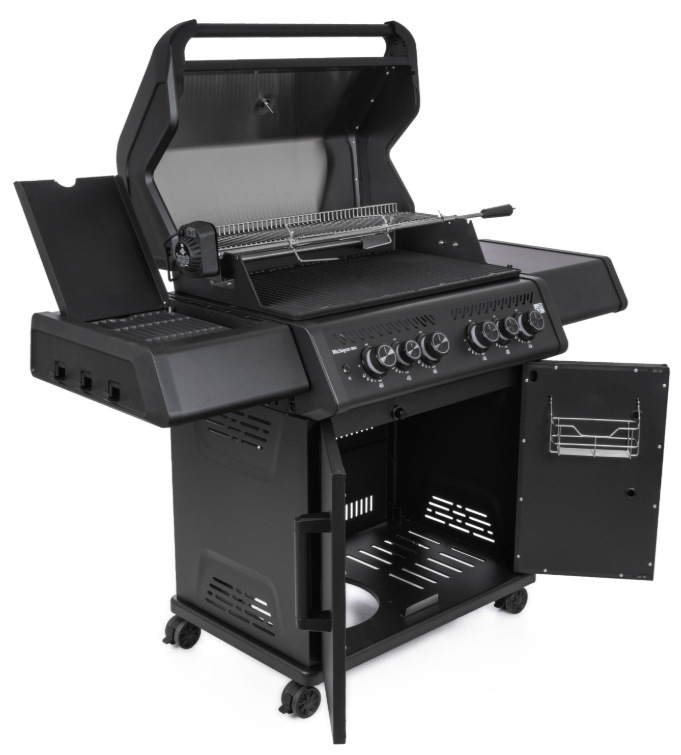 Gril záhradný plynový G21 GAH-BBQ4MGN Michigan BBQ Premium Line G21 GAH-BBQ4MGN Michigan BBQ Premium Line plynový záhradný gril so 6 horákmi v celočiernom prevedení