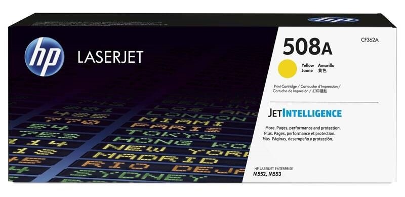 Toner HP 508A, 5 000 strán žltý