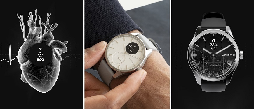 Inteligentné hodinky Withings Scanwatch 2 38 mm čierne Inteligentné hodinky Withings Scanwatch 2 38 mm čierne