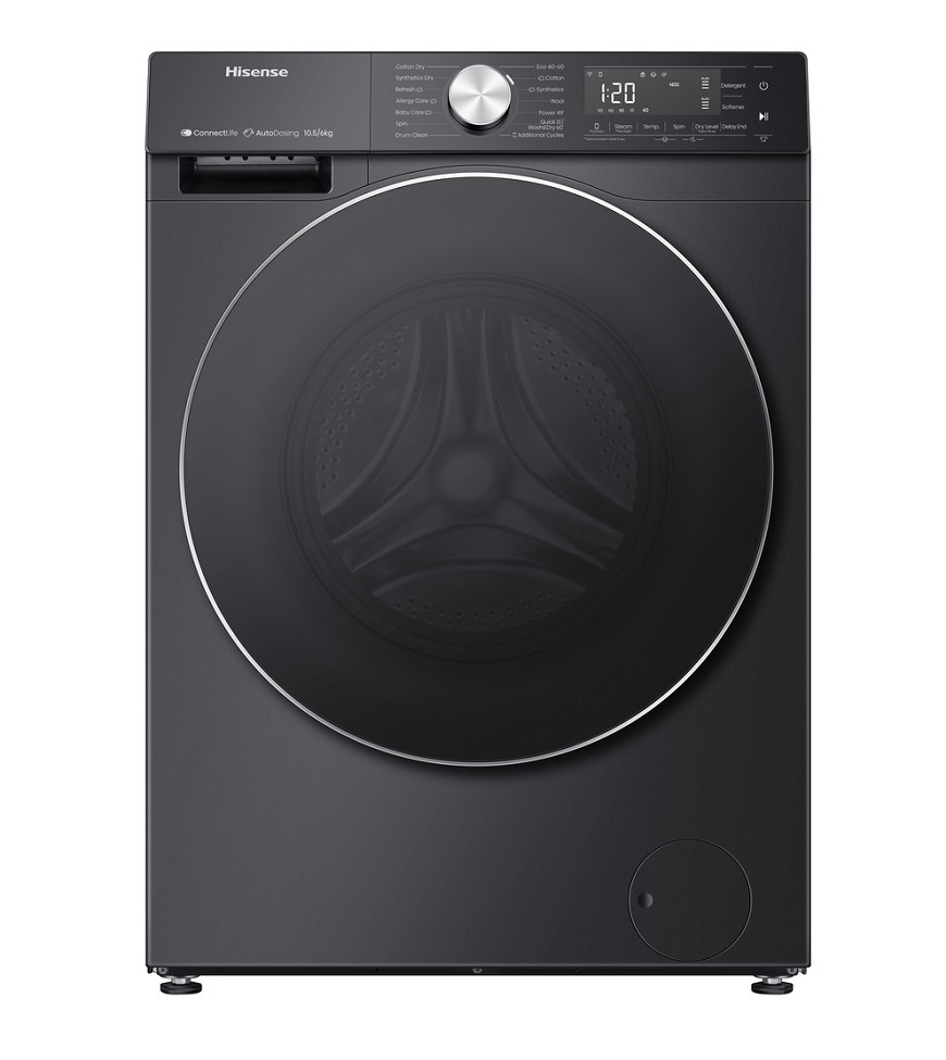 Práčka so sušičkou Hisense WD5S1045BB, čierna
