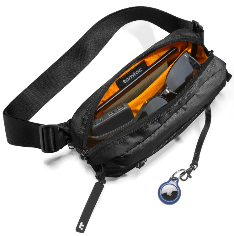 Taška cez rameno tomtoc Aviator - T33 Chest Bag M čierna Taška cez rameno tomtoc Aviator - T33 Chest Bag M - čierna