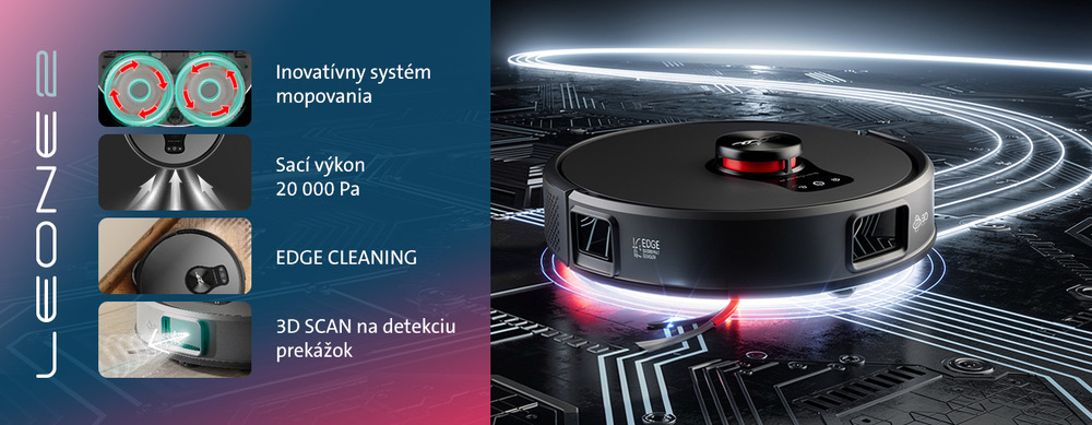 Robotický vysávač ETA Leone 2 5254 90000 sivý Robotický vysavač ETA Leone 2 5254 90000