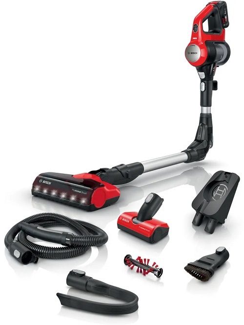 Tyčový vysávač Bosch Unlimited 7 BBS711ANM (s batériou) červený