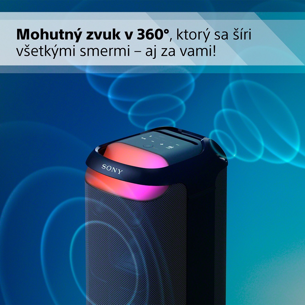 Párty reproduktor Sony SRS-XV800 čierny Party reproduktor Sony SRS-XV800