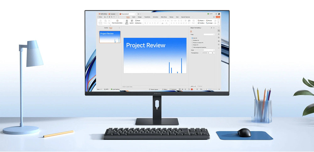 Monitor Xiaomi A24i čierny 144Hz obnovovacia frekvencia zaisťuje extrémne plynulý obraz pri práci, hraní i rýchlom prepínaní medzi aplikáciami.