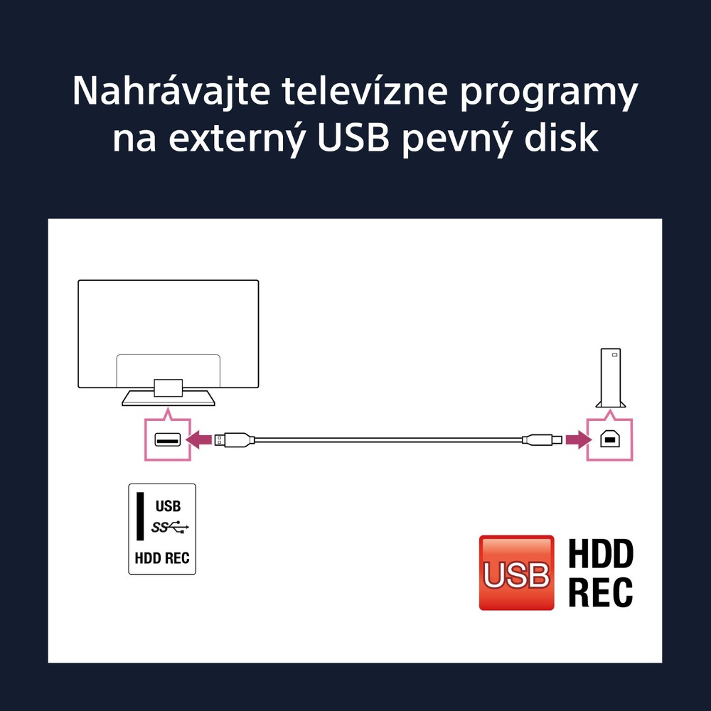 Televízor Sony KD-32W800 Televize Sony KD-32W800, čierna, USB HDD