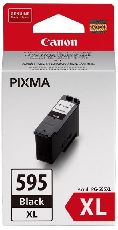 Čierna atramentová náplň Canon PG-595XL s výťažnosťou 300 strán