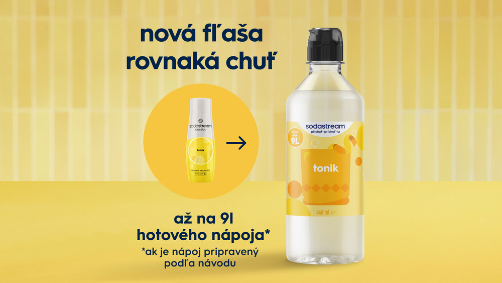 Nový a lepší vzhled Sodastream
