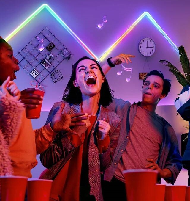 Dekoratívne LED Govee Glide (8+4) SMART LED, TV, Gaming, Home - RGBIC