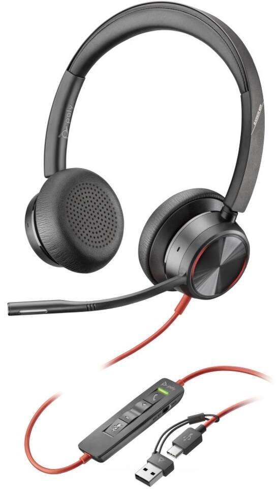 Headset HP Poly Blackwire 8225 Stereo USB-C čierny Headset HP Poly Blackwire 8225 Stereo USB-C čierny
