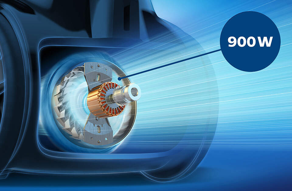 Podlahový vysávač Philips 7000 Series FC9747/09 čierny Vysoko výkonný 900W motor