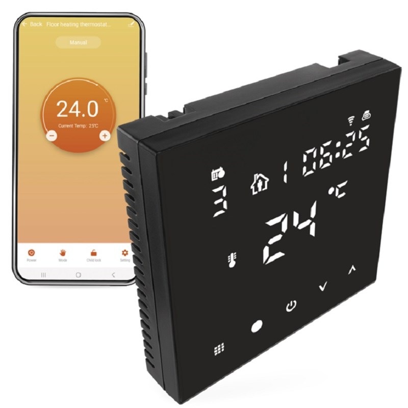 Termostat EMOS GoSmart P56201BUF Wi-Fi čierny Termostat EMOS GoSmart P56201BUF Wi-Fi čierny