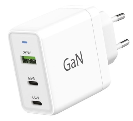 Nabíjačka do siete WG USB, 2x USB-C PD, 65W, GaN