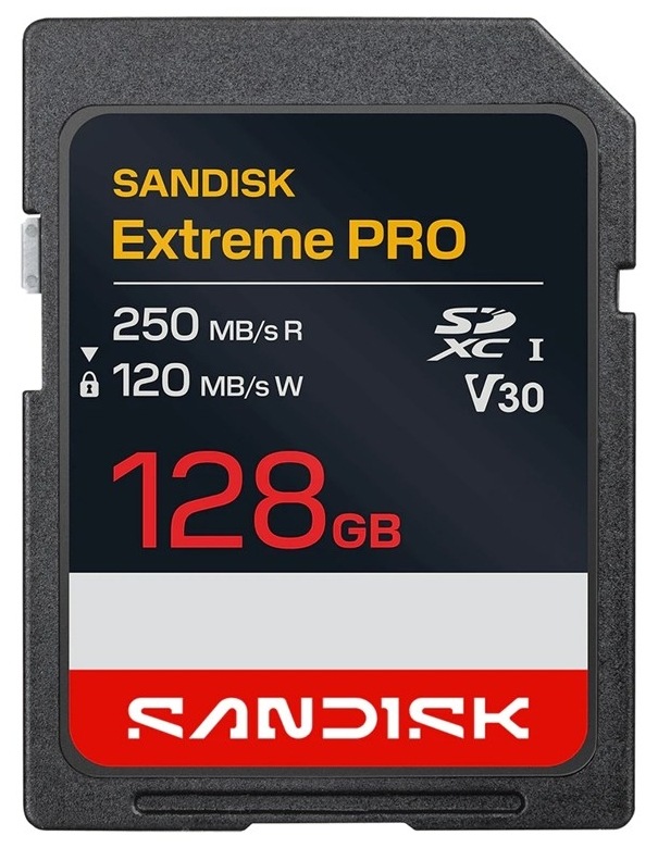 Pamäťová karta SANDISK SDXC Extreme Pro 128GB UHS-I U3 (250R/120W) Pamäťová karta SANDISK Extreme PRO SD 128GB