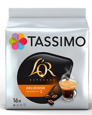 Kapsuly pre espressá Tassimo L'or Delizioso