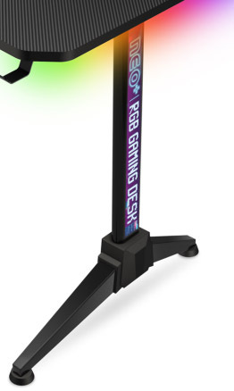 Herný stôl Connect IT NEO+ s RGB podsvietením čierny Connect IT NEO - černý/červený