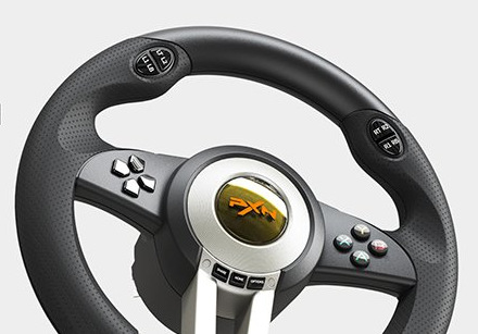 Volant PXN V3PRO Bundle, PC, Switch, PS3/4, Xbox One/X/S series čierny/oranžový PXN V3PRO Bundle ťaží aj z výbornej ergonómie