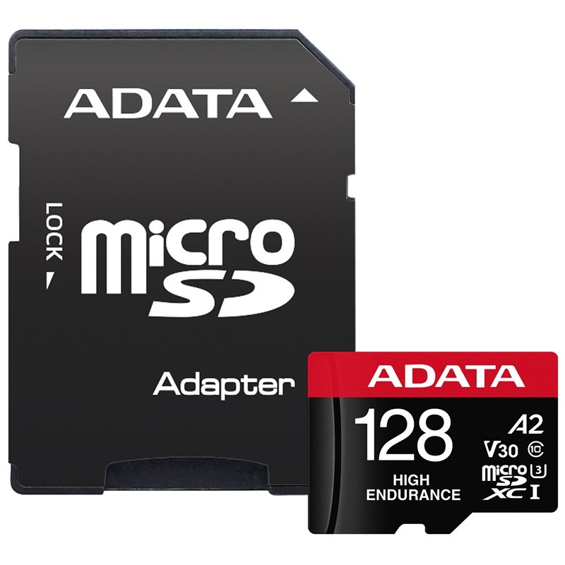 Pamäťová karta ADATA High Endurance Micro SDXC 128GB UHS-I (100R/85W) + adaptér