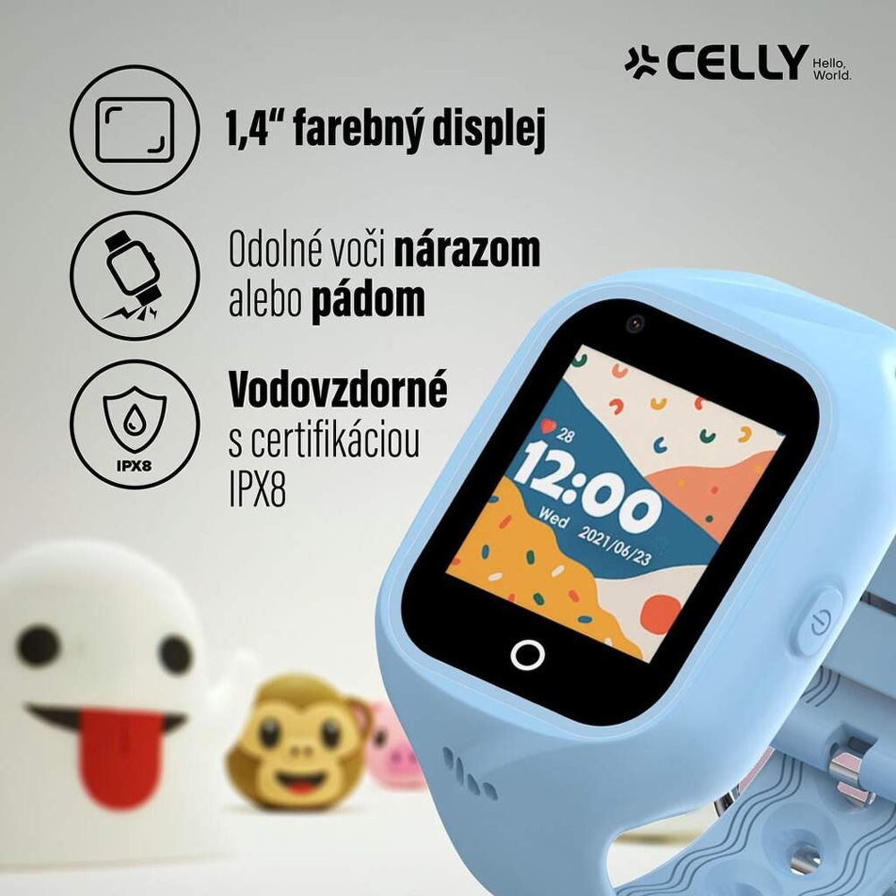 Inteligentné hodinky Celly Kidswatch 4G modré Inteligentné hodinky Celly Kidswatch 4G modré