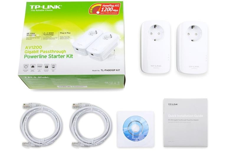 Sieťový rozvod LAN po 230V TP-Link TL-PA8010P Starter Kit