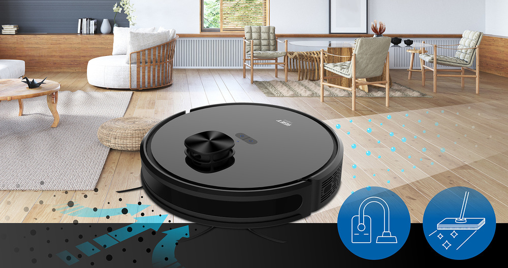 Robotický vysávač iGET HOME Hurricane G3 + Station GS1