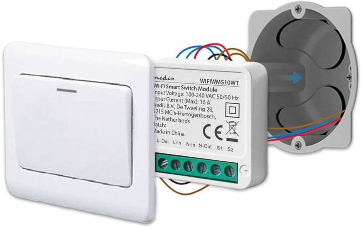 Spínač Nedis SmartLife, Wi-Fi, 3680 W