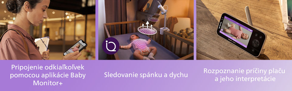 Detská elektronická pestúnka Philips SCD971/26 Avent Premium Connected