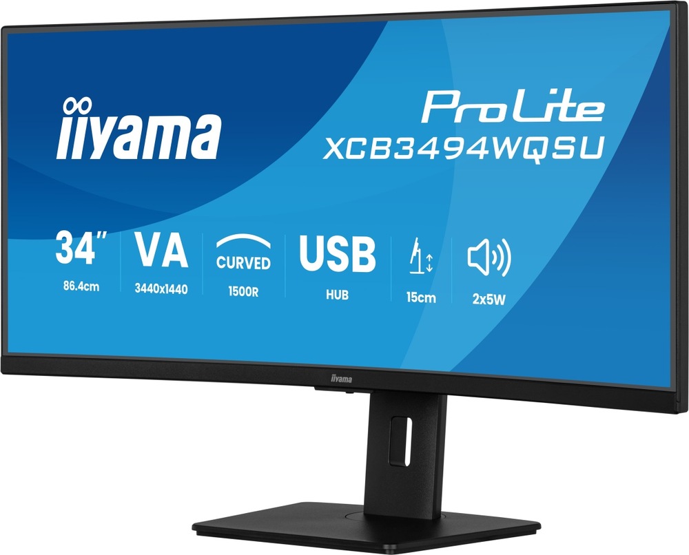 Monitor IIYAMA ProLite XCB3494WQSU-B1 čierny Monitor IIYAMA ProLite XCB3494WQSU-B1 čierny