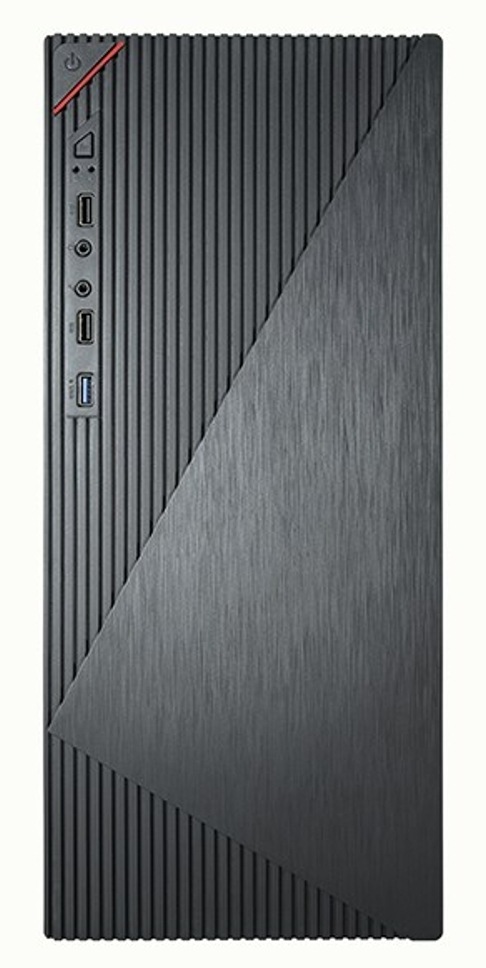 Case VeinX Crown CR18A čierna PC skriňa VeinX Crown CR18A z predného pohľadu