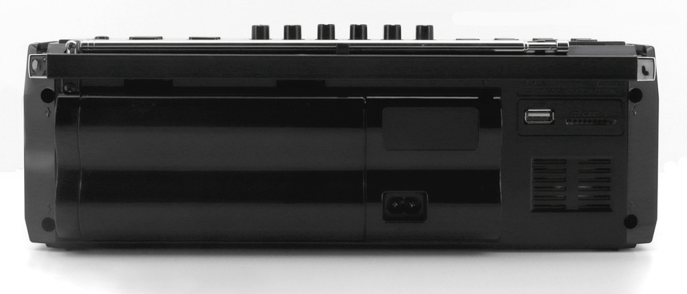 Rádiomagnetofón DAB+ Soundmaster SRR80TI zo zadnej strany