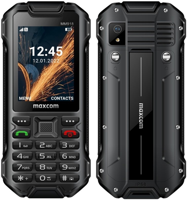 Mobilný telefón MaxCom Strong MM918 L, čierna farba
