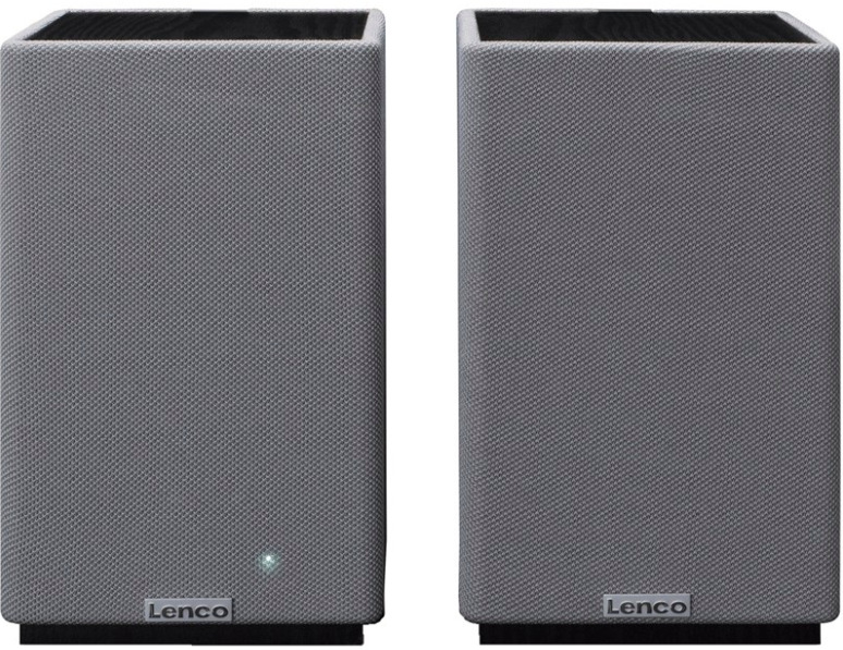 Repro Lenco SPB-240BKGY, aktívne stereo reproduktory 2 ks, šedo-čierne prevedenie