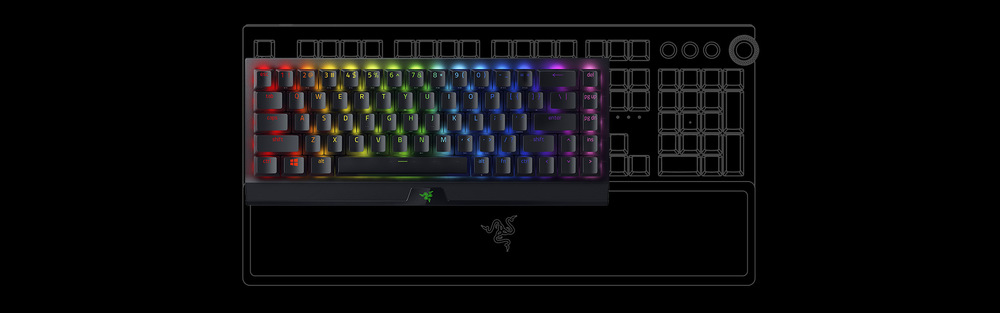 Klávesnica Razer BlackWidow V3 Mini HyperSpeed (Yellow Switch) Phantom Ed. - US Layout čierna Klávesnica Razer BlackWidow V3 Mini HyperSpeed (Yellow Switch) Phantom Ed. - US Layout čierna